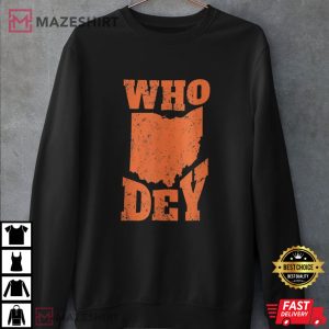 Who Dey Bengals Chant Cincinnati League American Football T Shirt 4