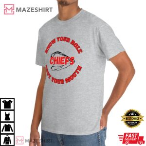 Know Your Role And Shut Your Mouth Travis Kelce At AFC Champions T Shirt 3