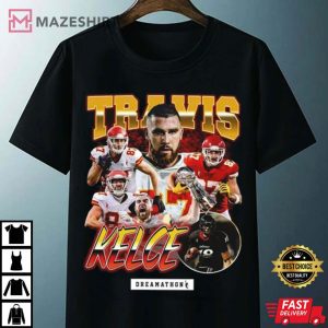 Travis Kelce Vintage 90s Of Kansas City Chiefs Gift For Fans T Shirt 4