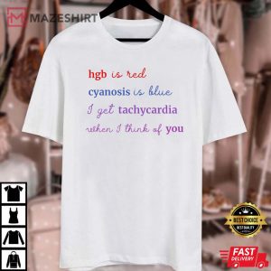 Medical Humor Poem Cardiac Nurse Valentines Day Gift T Shirt 2