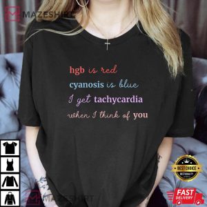 Medical Humor Poem Cardiac Nurse Valentines Day Gift T Shirt 4