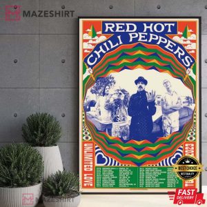 Red Hot Chili Peppers Unlimited Love 2023 Tour Poster