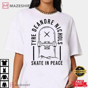 Skate In Peace Tyre Deanre Nichols End Police Brutality T Shirt 3