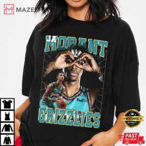 Ja Morant Vintage 90s Of Memphis Grizzlies Basketball Team T Shirt 2
