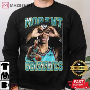 Ja Morant Vintage 90s Of Memphis Grizzlies Basketball Team T Shirt 3