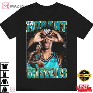 Ja Morant Vintage 90s Of Memphis Grizzlies Basketball Team T Shirt 4