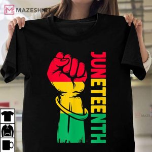 Juneteenth Happy Black Independence Day 1865 T Shirt 1