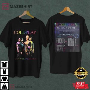 Coldplay Music Of The Spheres Tour 2023 T-Shirt