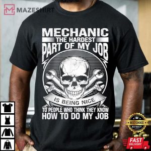 Mechanical Car Guy Auto Mechanic T Shirt 3