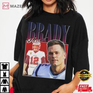 Tom Brady Vintage 90s Inspired NFL Football Fan Unisex T Shirt 2