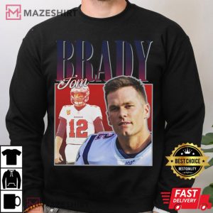 Tom Brady Vintage 90s Inspired NFL Football Fan Unisex T Shirt 3