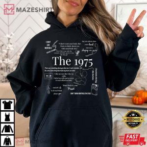 The 1975 Mixed Lyric Hoodie Hoodie