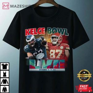 Super Bowl LVII 2023 Kelce Brothers Football T Shirt 2