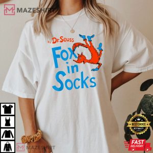 Fox In Socks Dr Seuss Book Cover T Shirt 3