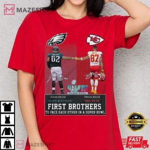 Jason Kelce x Travis Kecle Kansas Chief City T Shirt 1