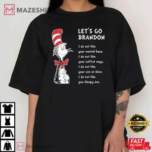 Lets Go Brandon Cat In The Hat Dr. Seuss T Shirt 4