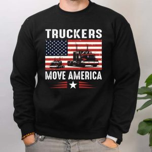 Truckers Move America Gift For Truck Driver T Shirt 4