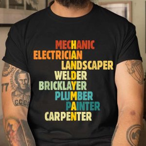 Funny Handyman Mechanic Electrician Plumber Carpenter T Shirt 3