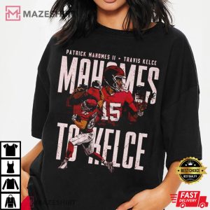 Patrick Mahomes II VS Travis Kelce Kansas City Football T Shirt 2