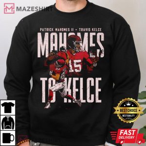 Patrick Mahomes II VS Travis Kelce Kansas City Football T Shirt 3