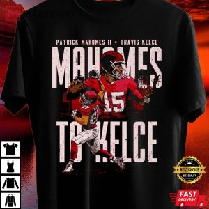 Patrick Mahomes II VS Travis Kelce Kansas City Football T Shirt 4