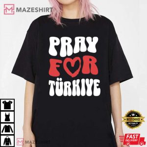 Pray For Turkey Turkey Flag Support T Shirt 2