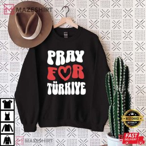 Pray For Turkey Turkey Flag Support T Shirt 4