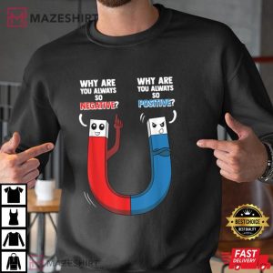 Positive Negative Magnet Science Chemistry T Shirt 1