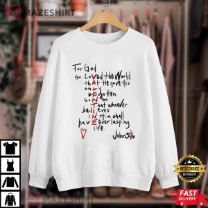 For God So Loved The World Christian Valentines Day T 1