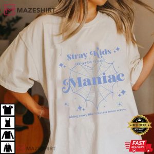 Stray Kids Maniac World Tour Gift For Fans T Shirt 3