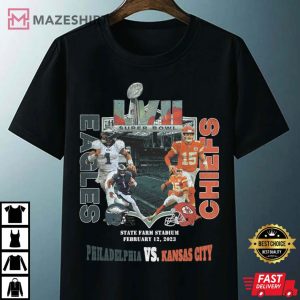 Philadelphia Vs Kansas City At Super Bowl LVII Gift For Fans T Shirt 4
