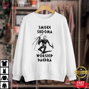 Smoke Skooma Worship Daedra Gamer Heartbeat T Shirt 1