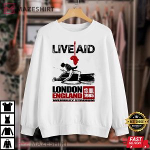 Live Aid Concert At Wembley Stadium T Shirt 1