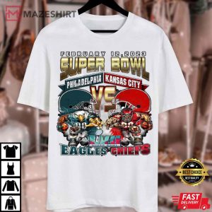 Super Bowl LVII Eagles VS Chiefs Football Team T Shirt 3