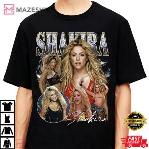 Shakira Vintage 90s Gift For Fans T Shirt 2