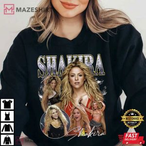 Shakira Vintage 90s Gift For Fans T Shirt 3