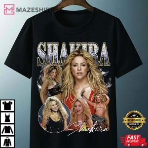 Shakira Vintage 90s Gift For Fans T Shirt 4