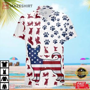American Dogs Paw Animal For Dogs Lover Hawaiian Shirt