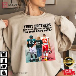 Jason Kelce Vs Travis Kelce Philadelphia Vs Kansas City T Shirt 3