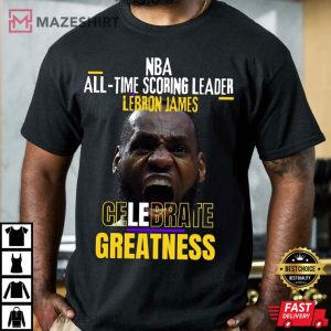LeBron James All Time Scoring MVP NBA Basketball T Shirt 1