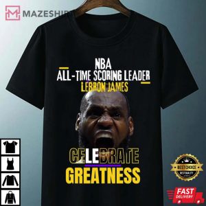 LeBron James All Time Scoring MVP NBA Basketball T Shirt 4
