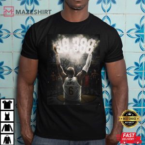 Lebron James King All Time Scoring Champion Heavyweight T shirt 1