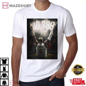 Lebron James King All Time Scoring Champion Heavyweight T shirt 2