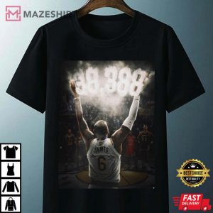 Lebron James King All Time Scoring Champion Heavyweight T shirt 4