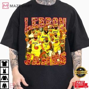 Lebron James 90s Vintage Bootleg Style T Shirt 2