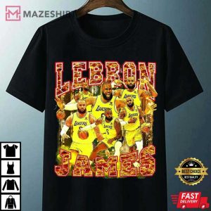 Lebron James 90s Vintage Bootleg Style T Shirt 4
