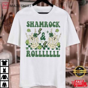 Shamrock n Roll St Patricks Day St Paddys Irish T Shirt 4