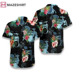 Musical Instrument Drums Hawaiian Shirt