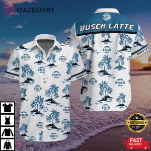 Busch Latte Beer Summer Beach Hawaiian Shirt