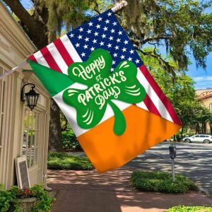 Welcome Patricks Day Happy St Patrick COs Day Flag 1